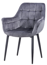 Virginia Anthrazit Polsterstuhl 4er Set